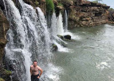WATER SEEPING THROUGH THE BASALT LAYERS